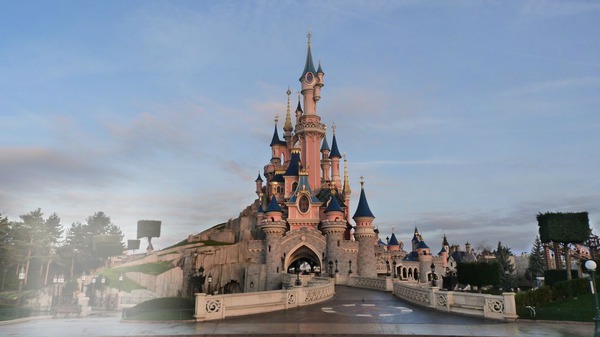 chateau disney Photomontage