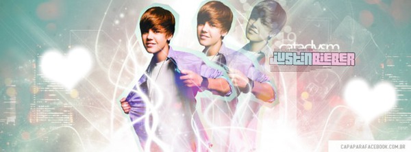 Justin Bieber capa Fotomontagem
