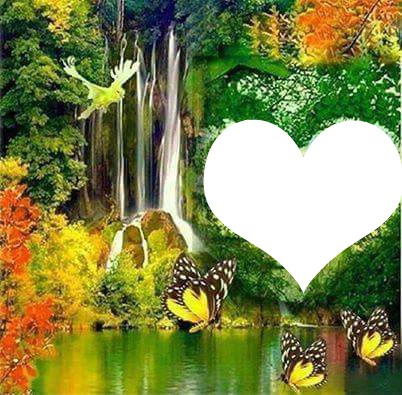 nature love Photo frame effect