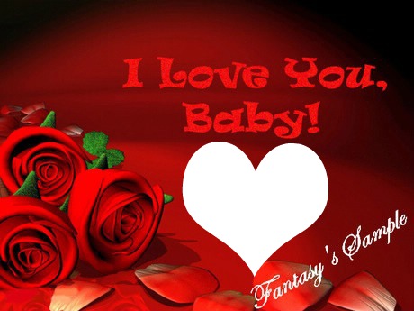 i love you baby Montage photo