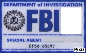 carte FBI Fotomontaggio