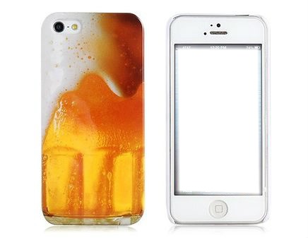 iphone 5 cerveja Fotomontagem