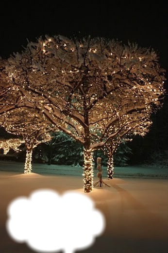 Christmas tree Фотомонтажа