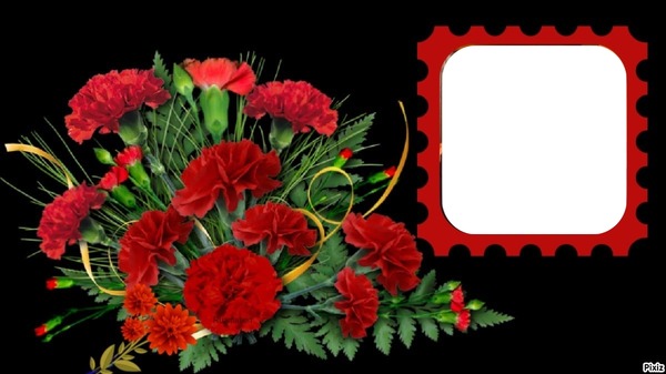 Bouquet de fleurs Photomontage