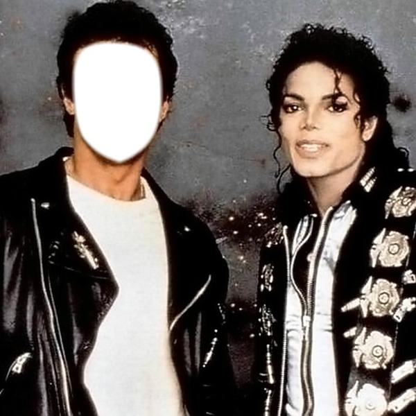 "Michael Jackson" with "Sylvester Stallones face" Photo frame effect