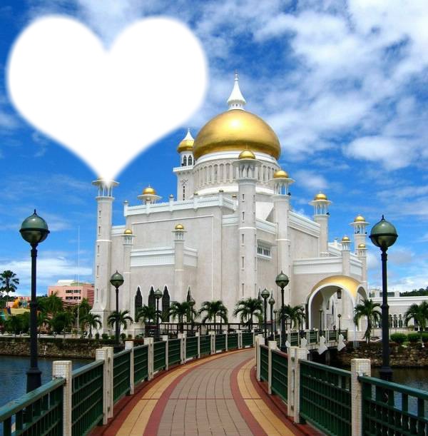 Mosquée Brunei Montaje fotografico