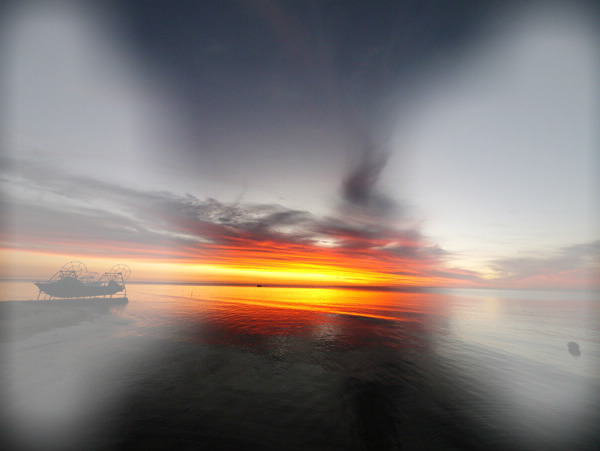 coucher de soleil à RAIATEA Fotomontage