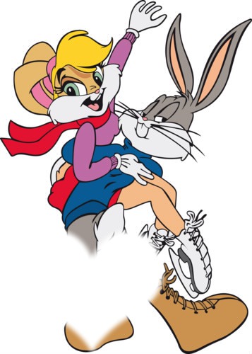 Lola Bunny end Bugs Bunny Love Valokuvamontaasi