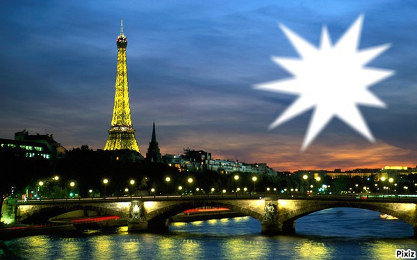 *Paris By Night* Photomontage