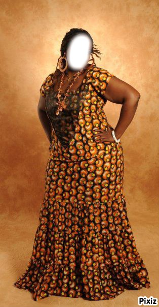 femme africaine Fotomontaggio
