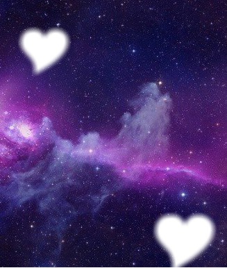 Galaxie - Coeur Фотомонтаж