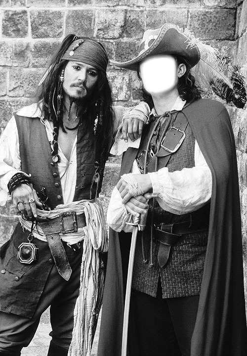 pirate des caraibes Фотомонтажа
