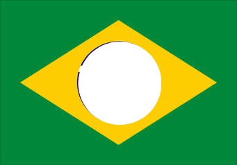 Bandeira do Braasil Photo frame effect