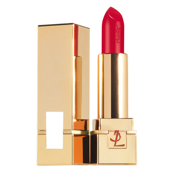 Yves Saint Laurent Rouge Pur Couture Golden Lustre Lipstick in Rouge Helios Фотомонтажа