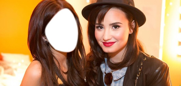 Você e Demi Lovato Fotomontagem