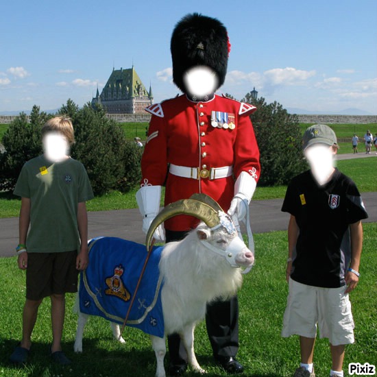 Royal Goat Photomontage