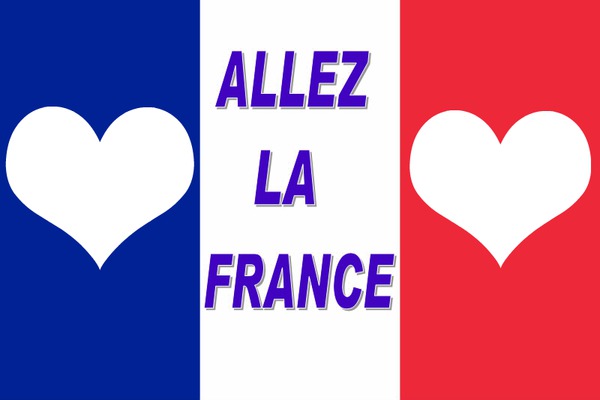 Allez la France Fotomontáž