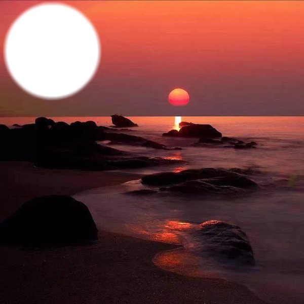 coucher de soleil Фотомонтаж