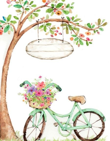 vélo fleurie Fotomontaż