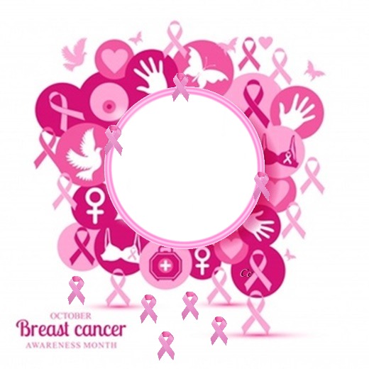 Cc October breast cancer Photo frame effect