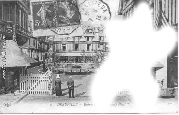 l'hotel de normandie 1944 Photo frame effect