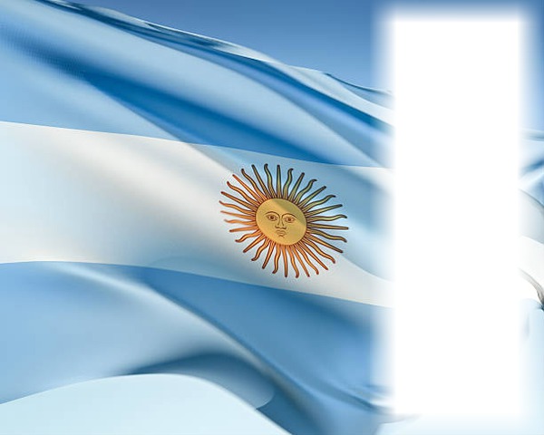 Bandera de Argentina Fotomontaż