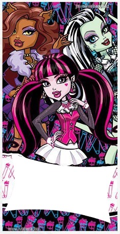 Clawdeen,Draculaura,Frankie Monster High Montage photo