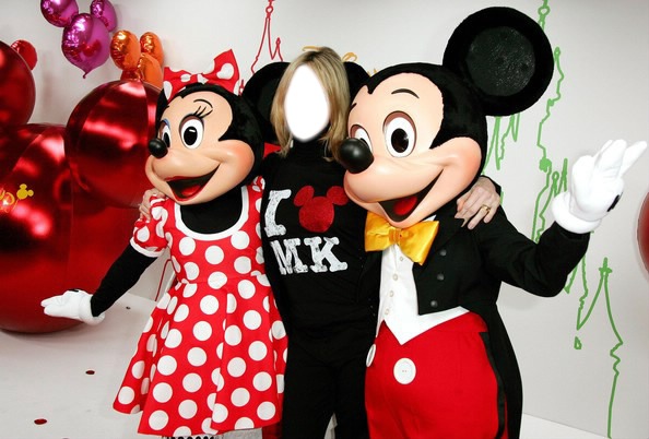 Avec Mickey & Minnie ! フォトモンタージュ