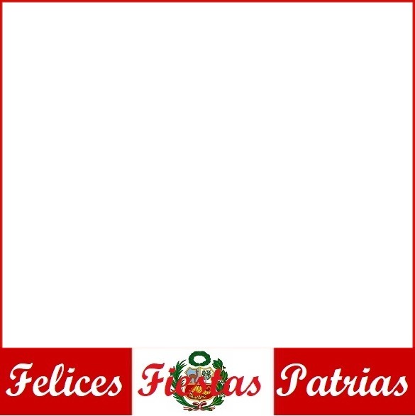 Perú, felices fiestas patrias, 28 de julio. Φωτομοντάζ