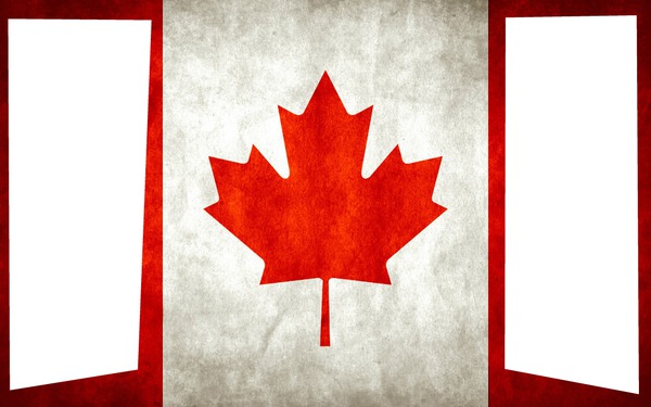 Canada Drapeau Fotomontáž