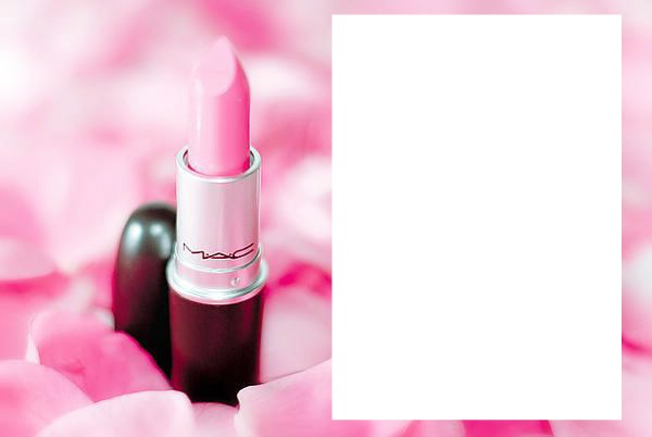 M.A.C Baby Pink Lipstick Photo frame effect
