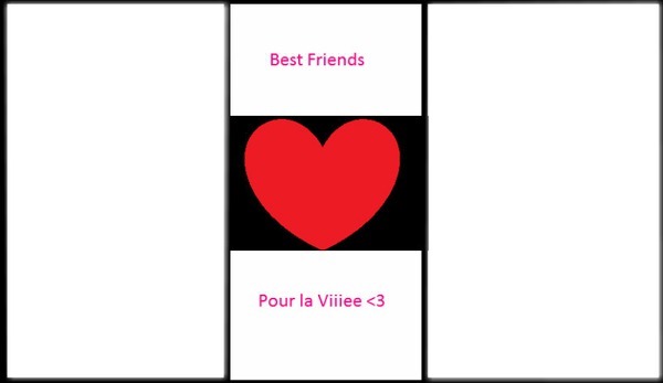 Cadre "Best friends pour la vie" Photomontage
