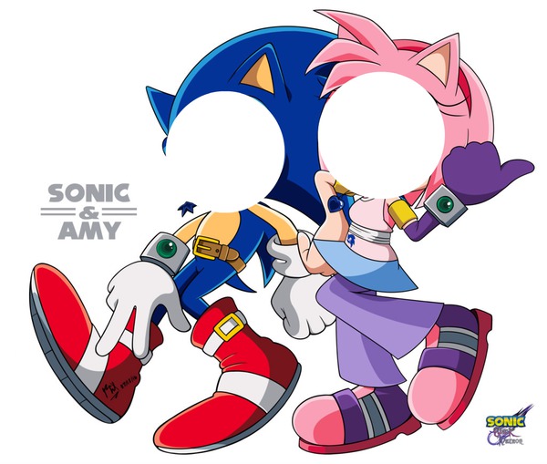 Sonic and Amy Fotomontasje