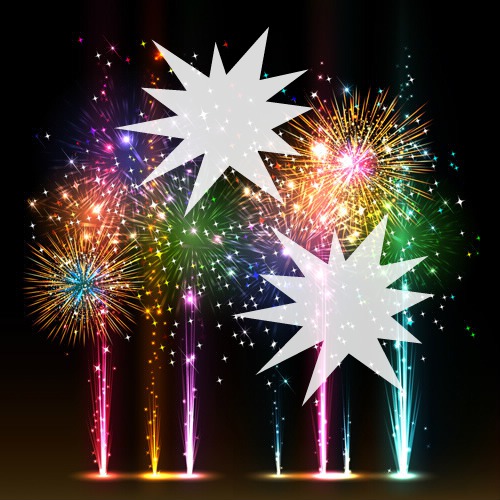 fireworks Fotomontáž