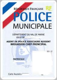 police municipale フォトモンタージュ
