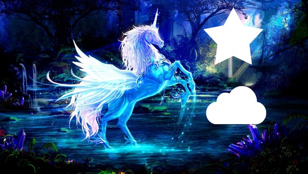 unicornio de fantasia Φωτομοντάζ