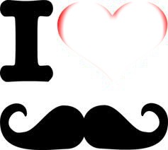 I love moustache Fotomontaż