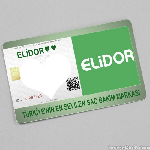 Elidor Kart Yeşil Fotomontage