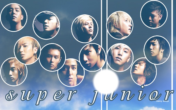 Super Junior Circulo Fotomontaż