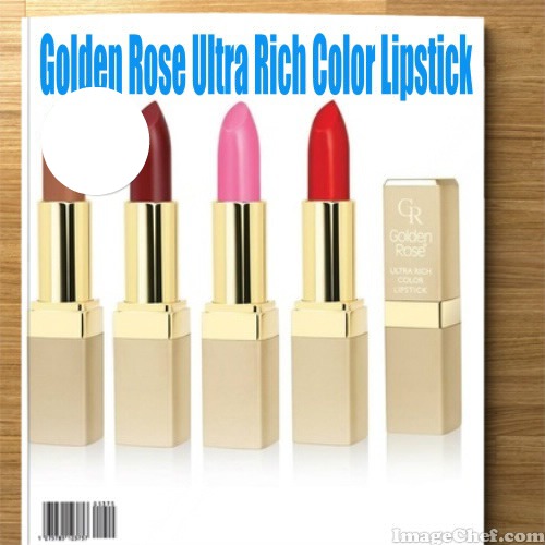 Golden Rose Ultra Rich Color Lipstick Magazine Fotomontage