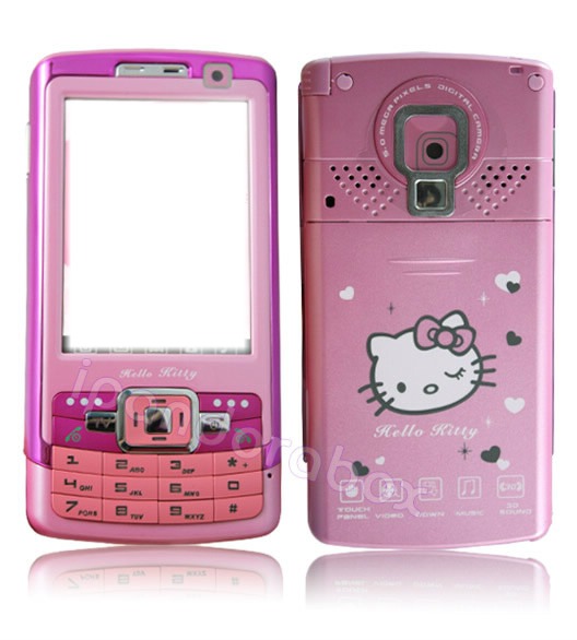 celu de hello kitty Fotomontagem