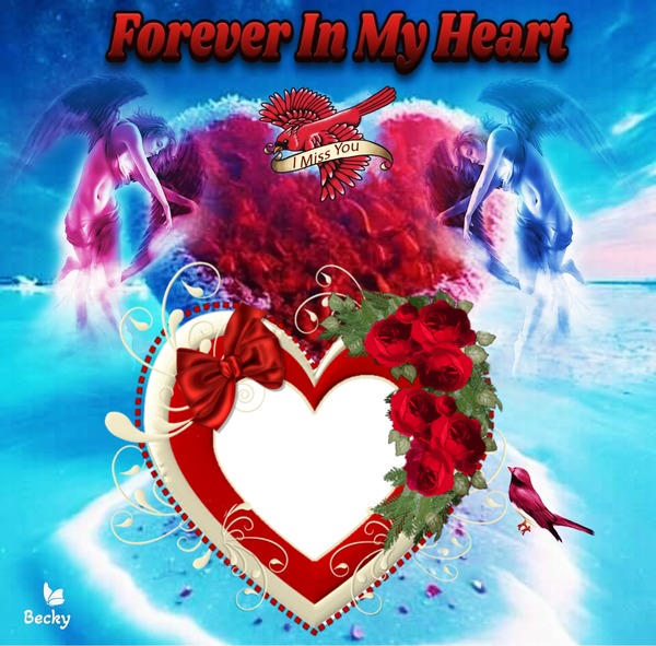 forever in my  heart Photo frame effect