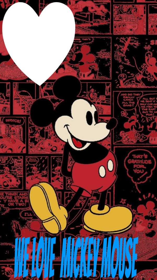 We Love Mickey Mouse Fotomontage