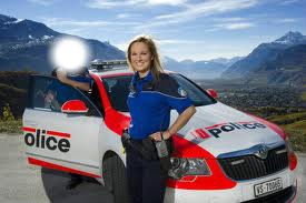 police suisse Photo frame effect
