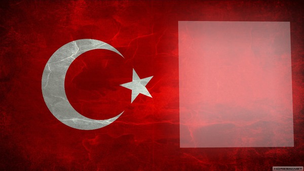 Türk bayrağı Fotómontázs