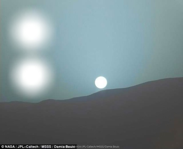 закат на Марсе Фотомонтаж