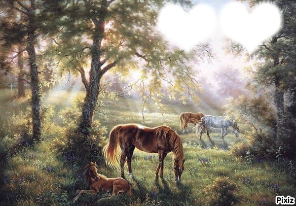 chevaux Fotomontaža