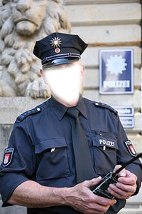 Policier Fotomontaža