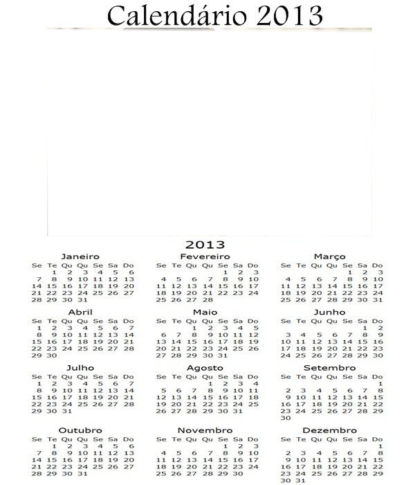 calendario 2013 Valokuvamontaasi