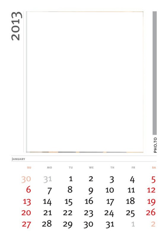 Calendario de Junio Montaje fotografico
